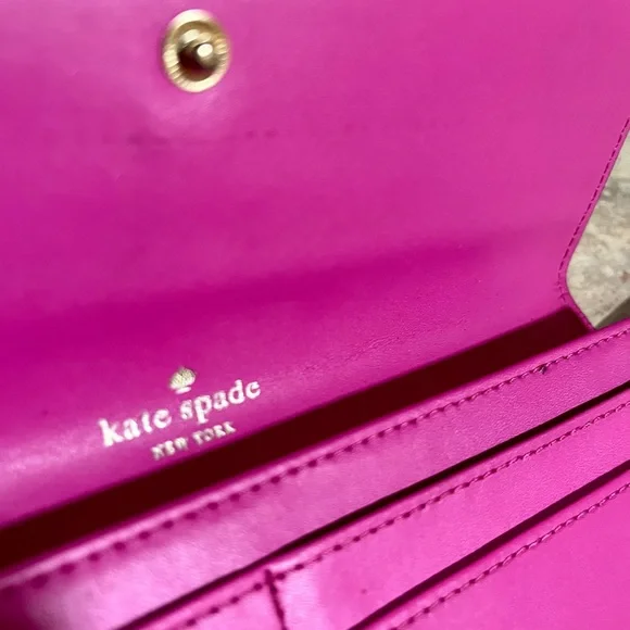 Kate Spade ♠️ fuchsia clutch - Picture 10 of 15